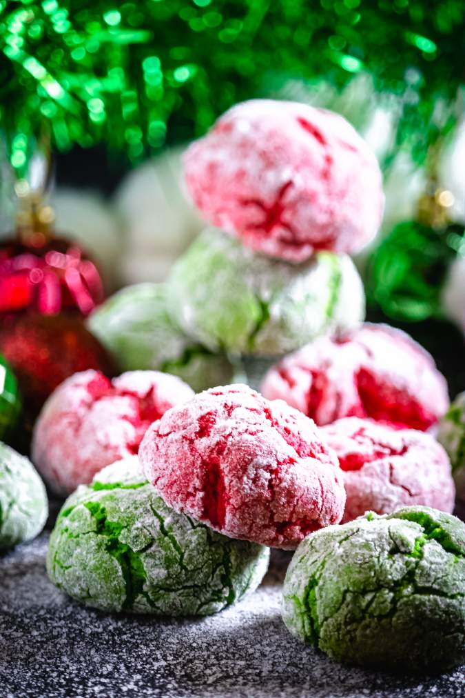 Christmas Crinkle Cookies – My Blog